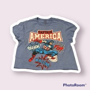Captain America cropped t shirt